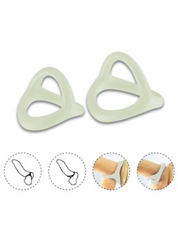 Armony Tresor - Anello Fallico Triplo in Silicone Fluorescente