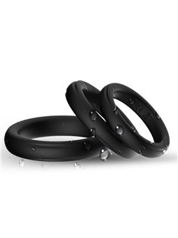 Armony - Set of 3 Fluorescent Silicone Phallic Rings