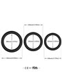 Armony - Set of 3 Fluorescent Silicone Phallic Rings
