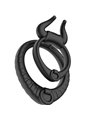 Armony Bull's Love - Anello Fallico Doppio in Silicone Nero
