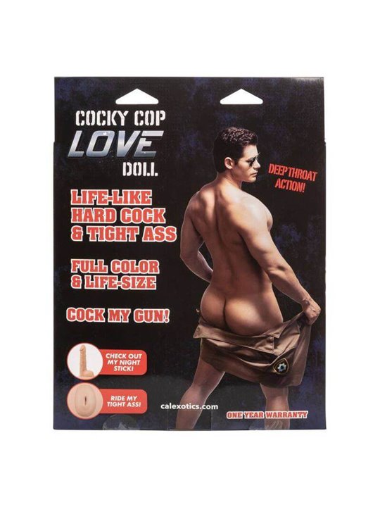 CalExotics Cocky Cop Love Doll - Bambolotto Gonfiabile a Grandezza Reale