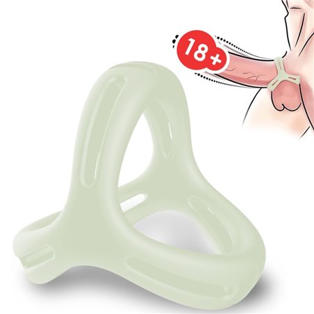 Armony X-Ring - Multiposition Fluorescent Silicone Phallic Ring