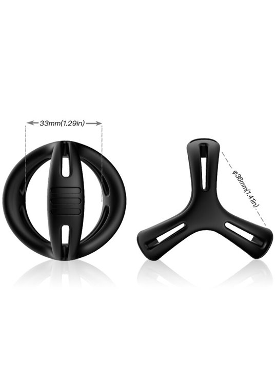 Armony X-Ring - Anello Fallico Multiposizione in Silicone Nero
