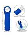 Calexotics Admiral - Guaina Fallica in Silicone Liquido Blu