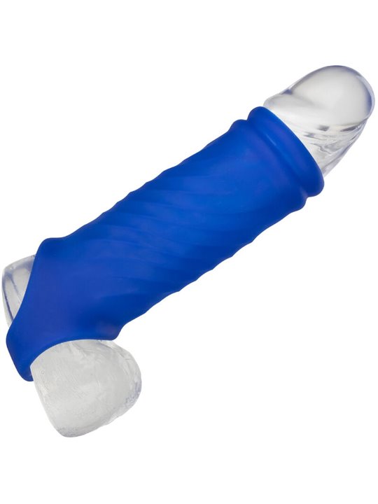 Calexotics Admiral - Guaina Fallica in Silicone Liquido Blu