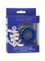 Calexotics Admiral - Anello Fallico Doppio in Silicone Liquido Blu