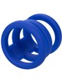 Calexotics Admiral - Triple Liquid Silicone Phallic Ring Blue