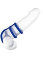 Calexotics Admiral - Triple Liquid Silicone Phallic Ring Blue