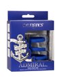Calexotics Admiral - Triple Liquid Silicone Phallic Ring Blue