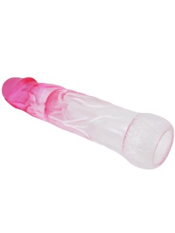 Pretty Love Neron - Guaina Fallica in Silicone Trasparente e Rosa 6 Cm