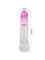 Pretty Love Neron - Guaina Fallica in Silicone Trasparente e Rosa 6 Cm