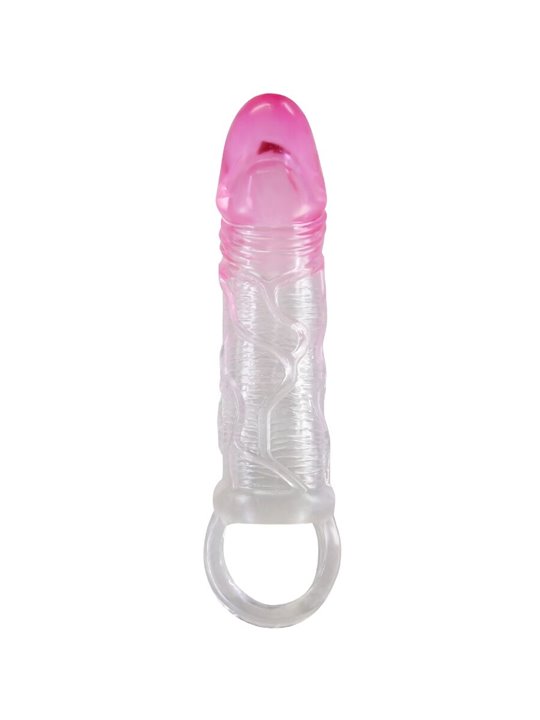 Pretty Love Odes - Guaina Fallica in Silicone Trasparente e Rosa 2 Cm