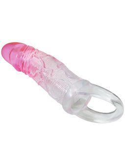 Pretty Love Odes - Guaina Fallica in Silicone Trasparente e Rosa 2 Cm