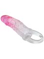 Pretty Love Odes - Guaina Fallica in Silicone Trasparente e Rosa 2 Cm