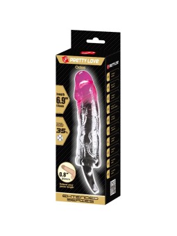 Pretty Love Odes - Guaina Fallica in Silicone Trasparente e Rosa 2 Cm
