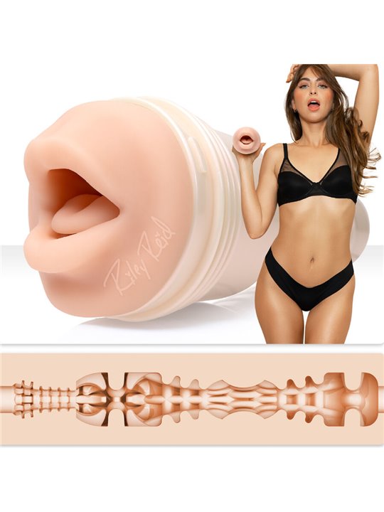 Fleshlight - Masturbatore Uomo Bocca Realistica di Riley Reid