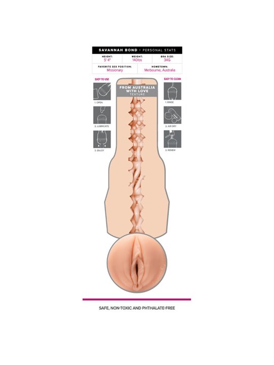 Fleshlight Girls - Masturbatore Uomo Vagina Realistica di Savannah Bond