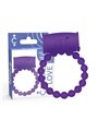 Casual Love Vibrating Ring - Anello Fallico Vibrante con Perline - Viola
