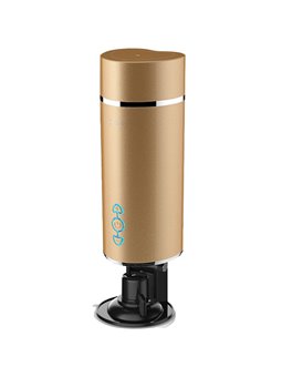 Armony - Masturbatore Maschile Vibrante Vagina in Silicone Dorato