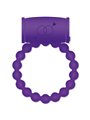 Casual Love Vibrating Ring - Anello Fallico Vibrante con Perline - Viola