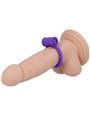 Casual Love Vibrating Ring - Anello Fallico Vibrante con Perline - Viola