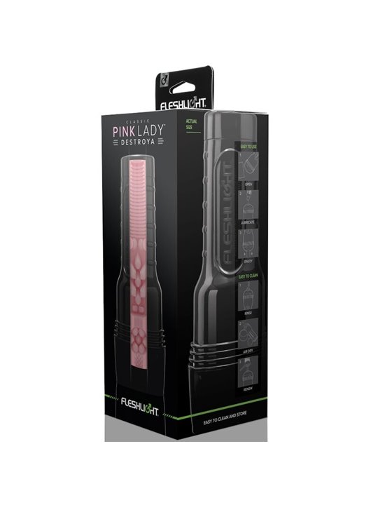 Fleshlight Pink Lady Destroya - Male Masturbator Realistic Vagina