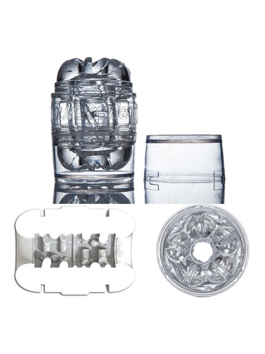 Fleshlight Quickshot Vantage - Masturbatore Uomo in Silicone Trasparente
