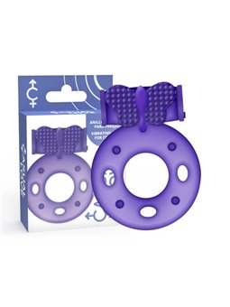 Casual Love Vibrating Ring - Anello Fallico Vibrante Farfalla - Viola