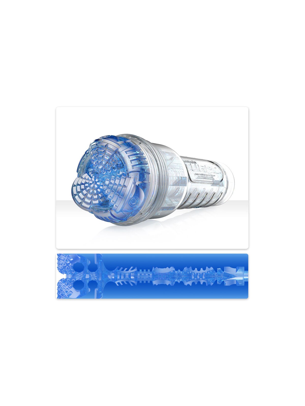 Fleshlight Turbo Core - Masturbatore Uomo in Silicone Blu