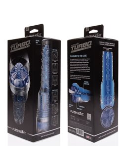 Fleshlight Turbo Core - Masturbatore Uomo in Silicone Blu