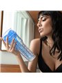 Fleshlight Turbo Core - Masturbatore Uomo in Silicone Blu