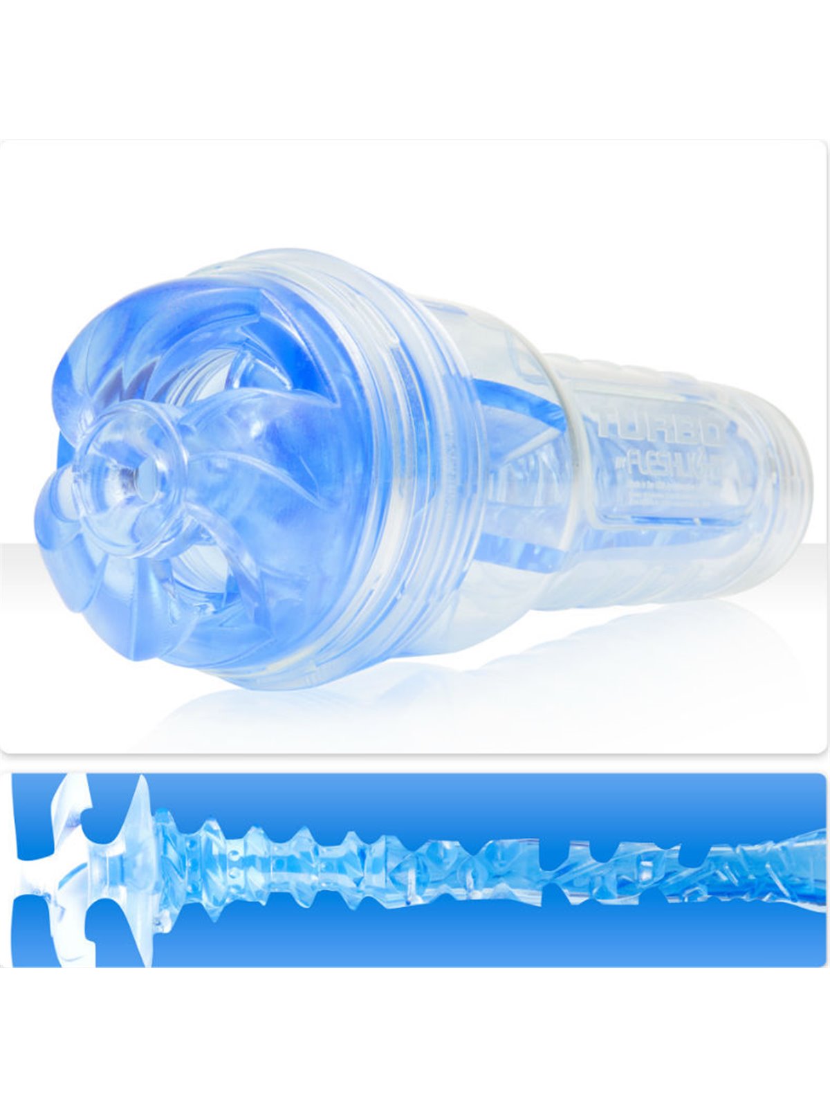 Fleshlight Turbo Thrust - Masturbatore Uomo in Silicone Blu