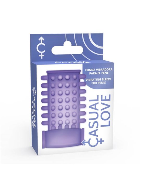Casual Love Vibrating Sleeve - Guaina Fallica con Vibrazione - Viola