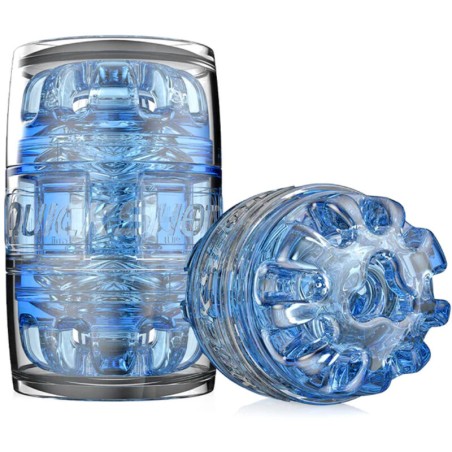Fleshlight Quickshot Turbo - Masturbatore Uomo in Silicone Blu