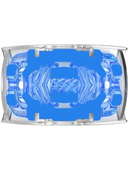 Fleshlight Quickshot Turbo - Masturbatore Uomo in Silicone Blu