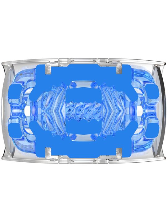 Fleshlight Quickshot Turbo - Masturbatore Uomo in Silicone Blu
