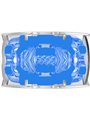 Fleshlight Quickshot Turbo - Masturbatore Uomo in Silicone Blu