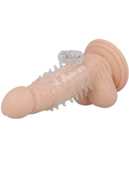 Casual Love Vibrating Sleeve - Guaina Fallica con Vibrazione - Trasparente