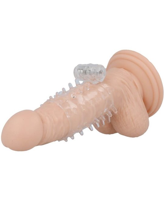 Casual Love Vibrating Sleeve - Guaina Fallica con Vibrazione - Trasparente