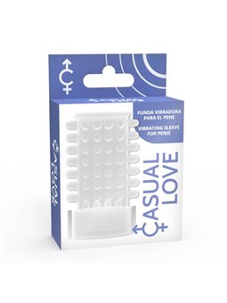 Casual Love Vibrating Sleeve - Guaina Fallica con Vibrazione - Trasparente