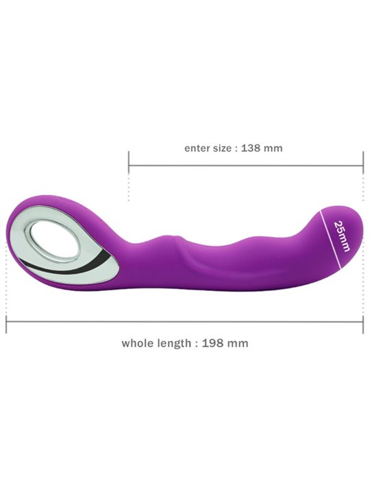 Armony Anna - Purple Silicone G-Spot Vibrator with Ring Handle