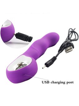 Armony Anna - Purple Silicone G-Spot Vibrator with Ring Handle