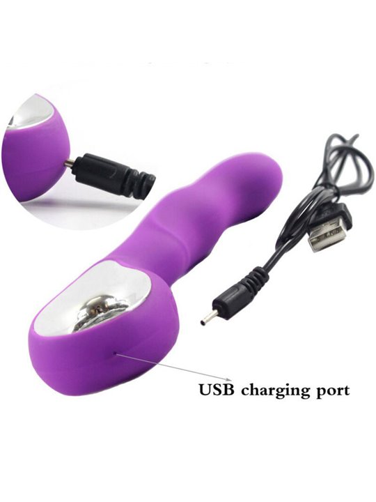 Armony Anna - Purple Silicone G-Spot Vibrator with Ring Handle