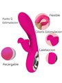 Armony Daro - Fuchsia Silicone Rabbit Vibrator 36 Vibrations