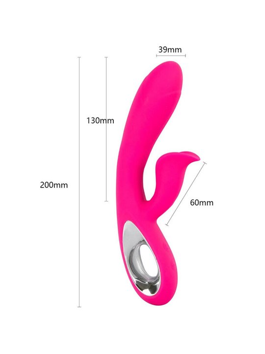 Armony Daro - Fuchsia Silicone Rabbit Vibrator 36 Vibrations