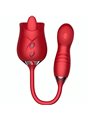 Armony Delight Flower - Red Bumping Vibrator with Tongue