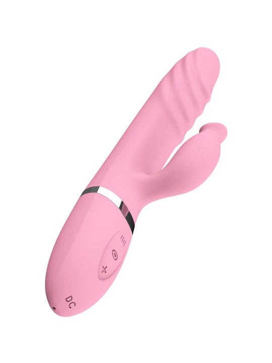 Armony - Vibratore Rabbit Up & Down con Lingua Effetto Calore Rosa
