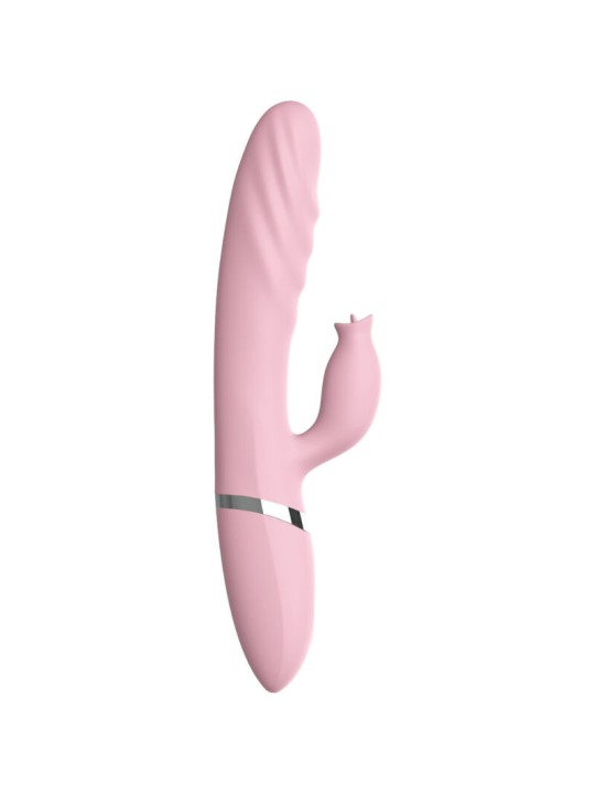 Armony - Vibratore Rabbit Up & Down con Lingua Effetto Calore Rosa