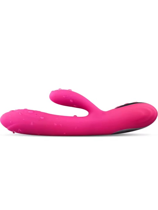 Armony - Vibratore Rabbit Flessibile con Effetto Calore Fucsia