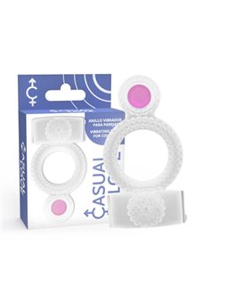 Casual Love-  Casual Ring Vibrating Double Pleasure Transparent